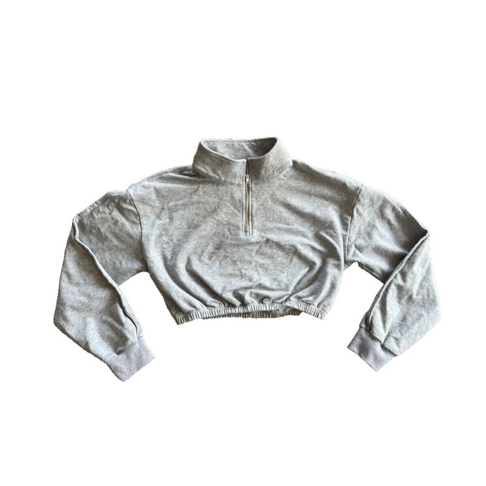 Women's TYC Til You Collapse Cropped Pull Over 1/4 Zip Size Large